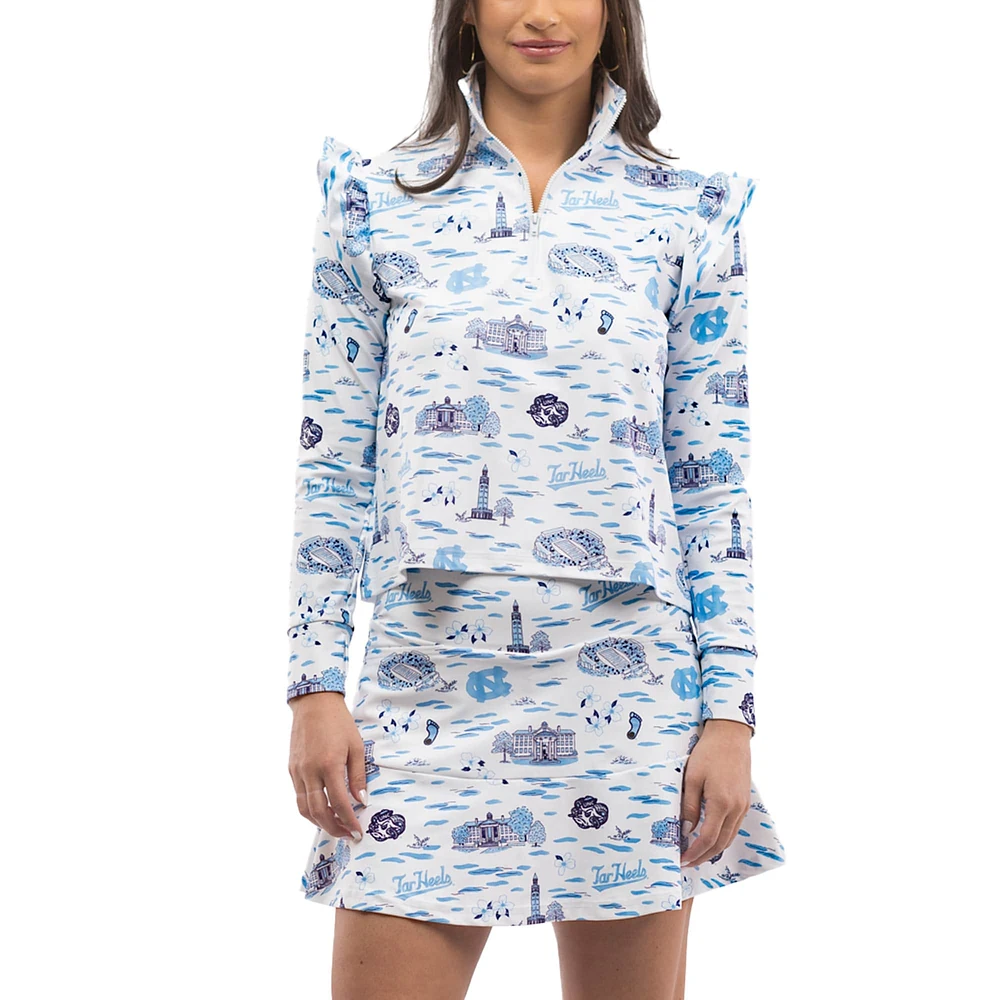 Women's Smith & Quinn Carolina Blue/White North Tar Heels Tailgate Molly Skort