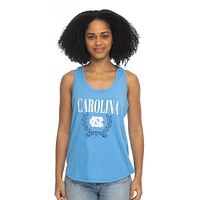 Women's ZooZatz Carolina Blue North Tar Heels Everyday Tri-Blend Tank Top