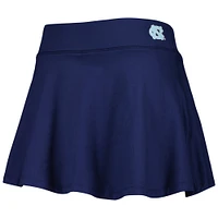 Women's ZooZatz Navy North Carolina Tar Heels Flowy Skort