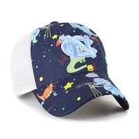 Youth '47  Navy North Carolina Tar Heels Space Dino Clean Up Adjustable Hat