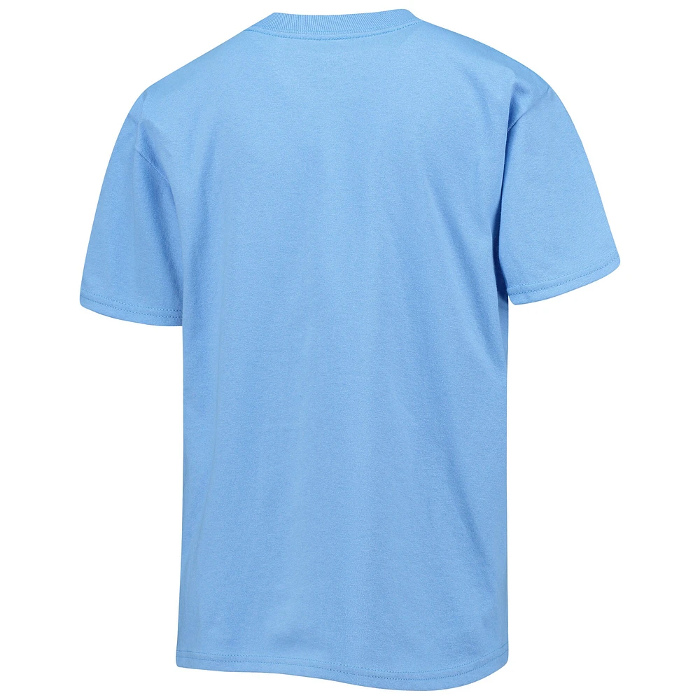 Champion de la jeunesse Carolina Blue North Tar Heels T-shirt basket-ball