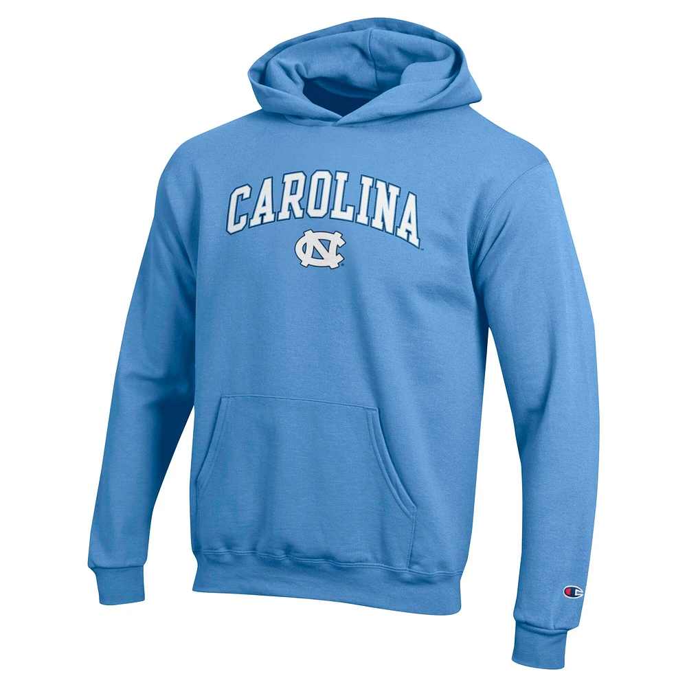 Youth Champion Carolina Blue North Tar Heels Campus Pullover Hoodie