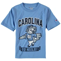 Youth Champion Carolina Blue North Tar Heels Strong Mascot T-Shirt