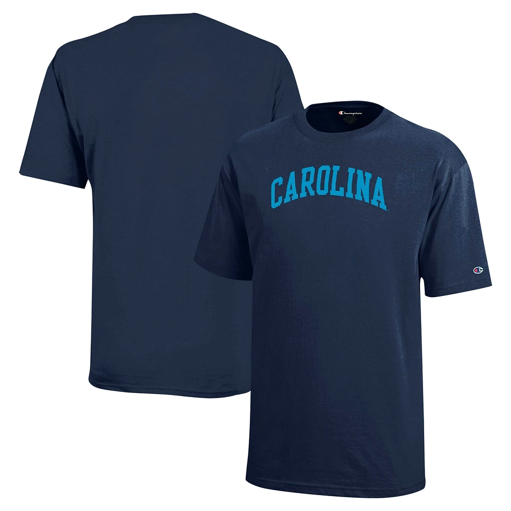 Youth Champion Navy North Carolina Tar Heels Team Arch T-Shirt