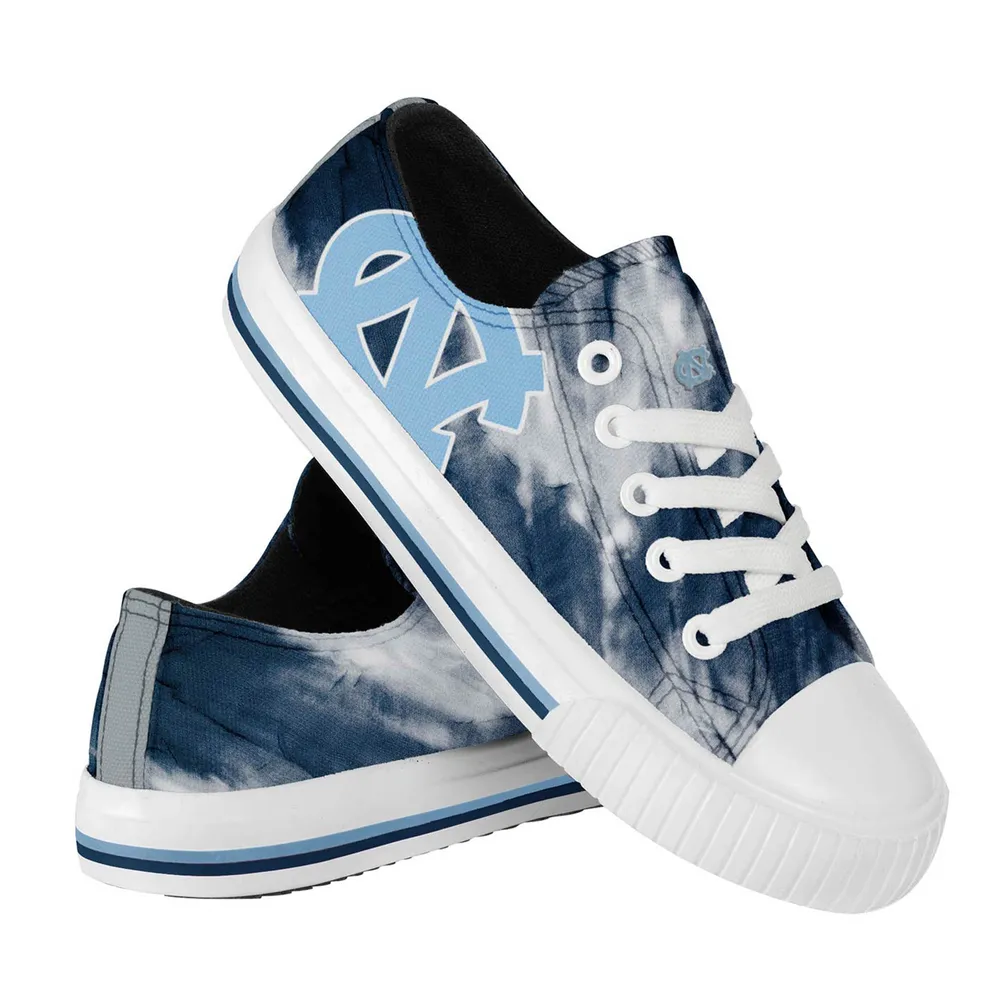 North Carolina Tar Heels FOCO Youth Tie-Dye Canvas Sneakers