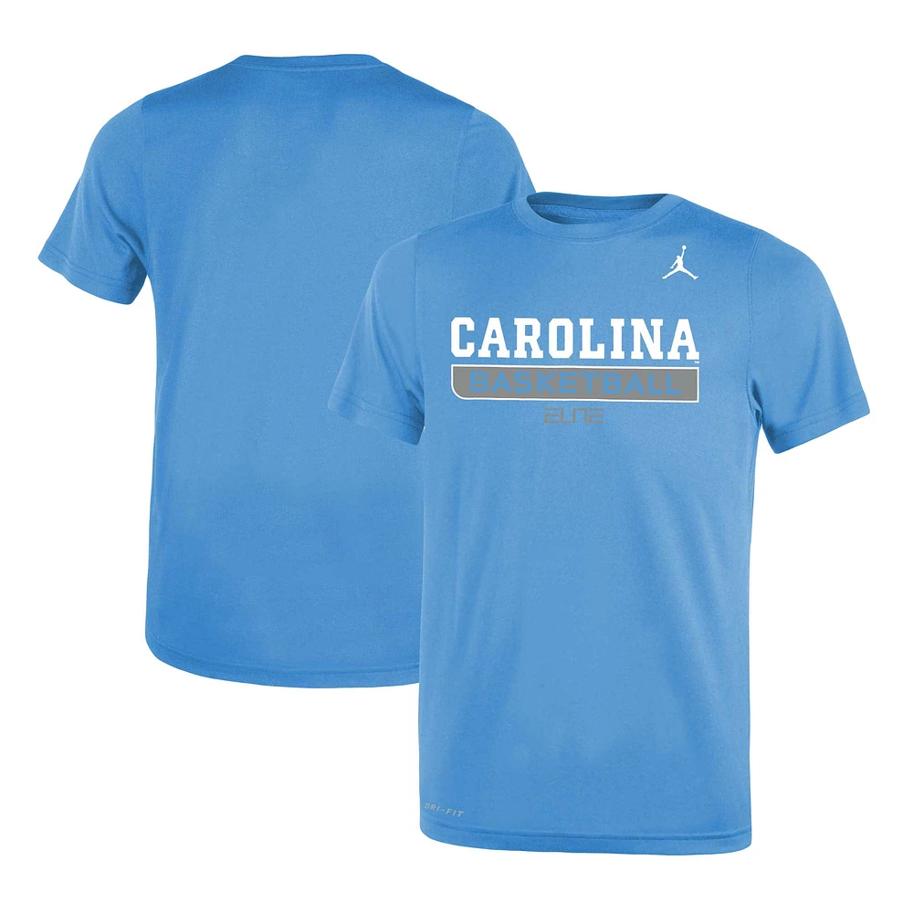 T-shirt Nike North Carolina Tar Heels Blue Logo Legend Performance pour jeune