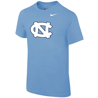 Youth Jordan Brand North Carolina Tar Heels Blue Logo Legend Performance T-Shirt