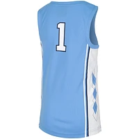 Youth Jordan #1 Carolina Blue North Tar Heels Replica Team Basketball Jersey