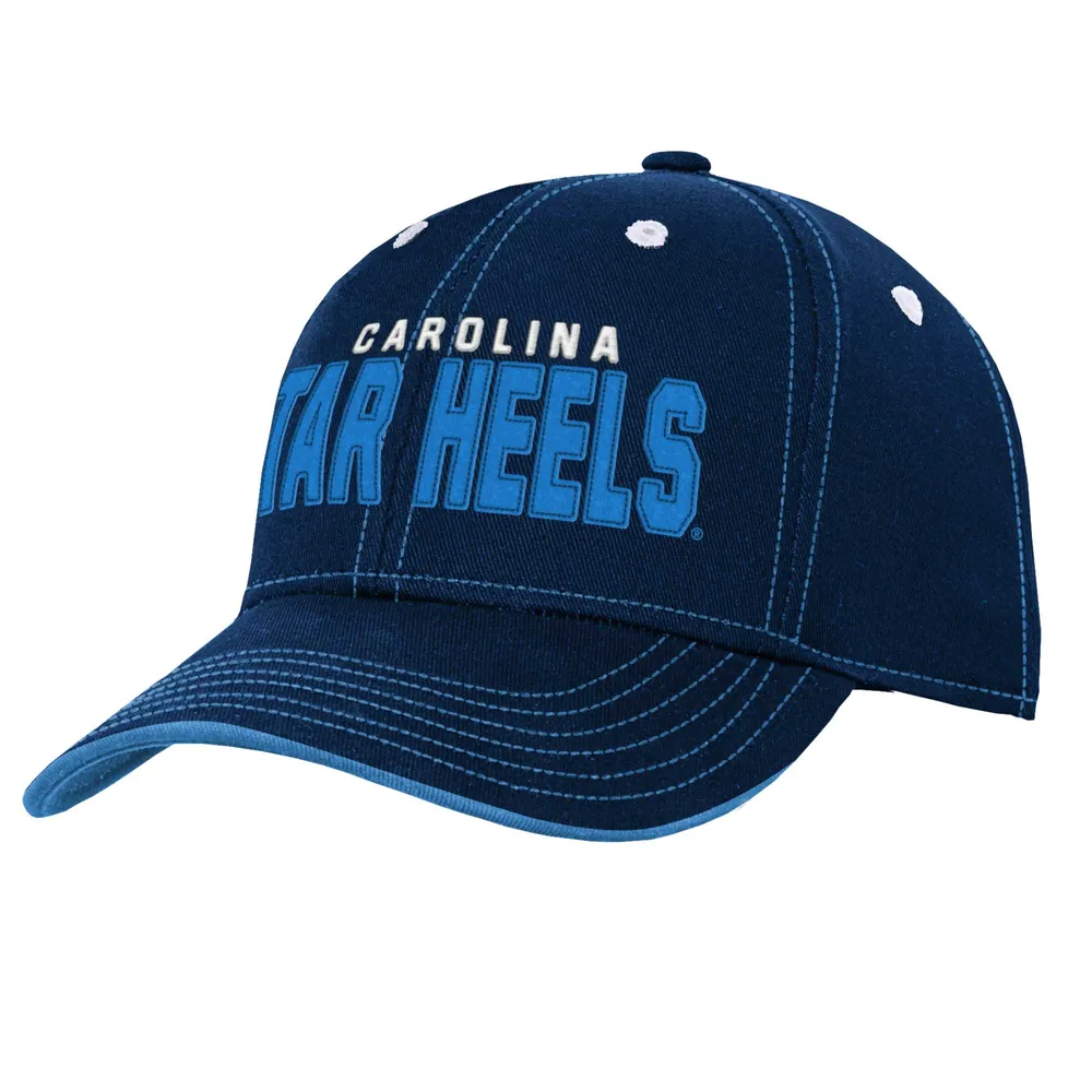 Chapeau réglable bleu marine North Carolina Tar Heels Old School Slouch pour jeunes