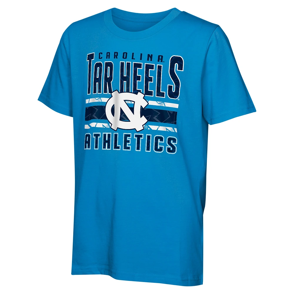 Ensemble de t-shirts bleu clair pour jeunes des Tar Heels Caroline du Nord the Mix