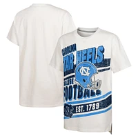 T-shirt surdimensionné blanc North Carolina Tar Heels Let's Get Loud pour jeunes