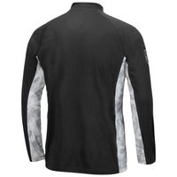 Men's Colosseum Black/Camo North Dakota OHT Military Appreciation Snow Cruise Raglan Quarter-Zip Top