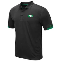 Men's Colosseum Black North Dakota Santry Lightweight Polo