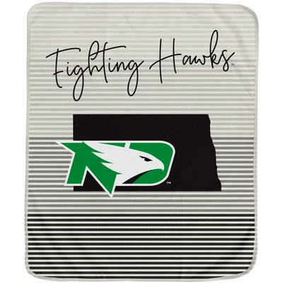 North Dakota 60'' x 70'' Ultra Fleece State Stripe Blanket