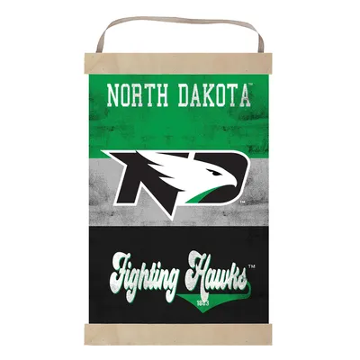 North Dakota Retro Logo Banner Sign