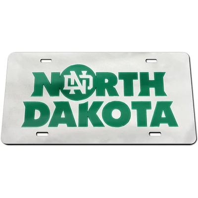 Plaque d'immatriculation en acrylique WinCraft North Dakota Classic