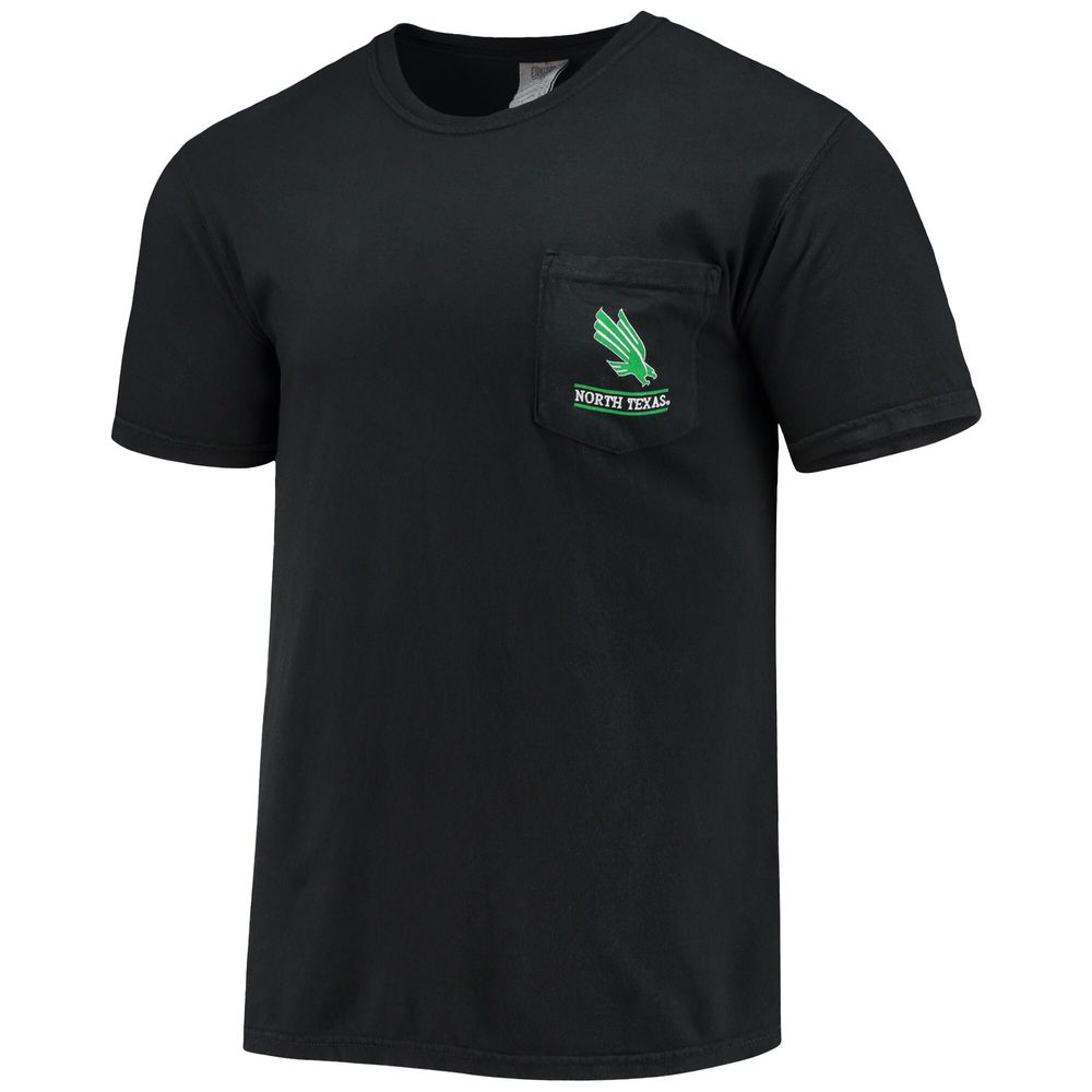 Men's Black North Texas Mean Green Circle Campus Scene T-Shirt