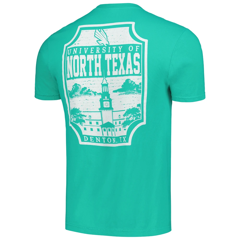 T-shirt Kelly Green North Texas Mean Logo Campus Icon pour hommes