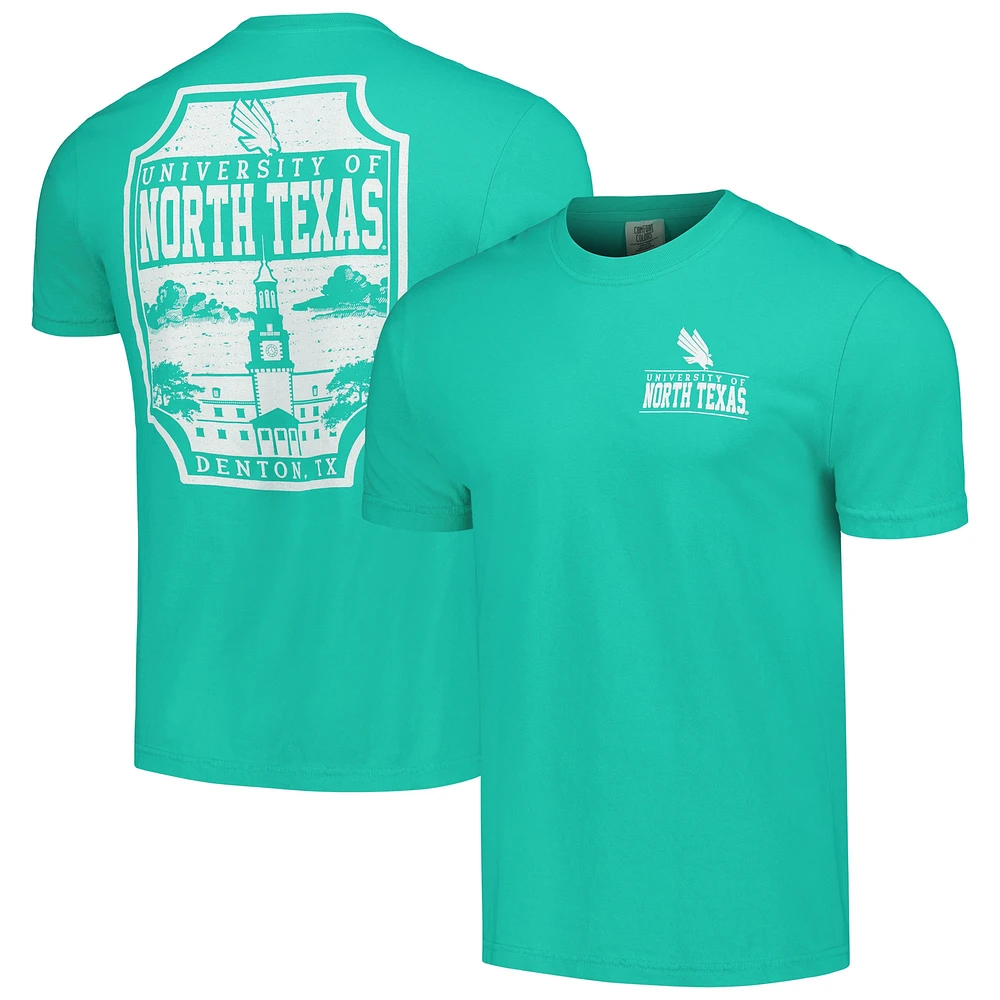 T-shirt Kelly Green North Texas Mean Logo Campus Icon pour hommes