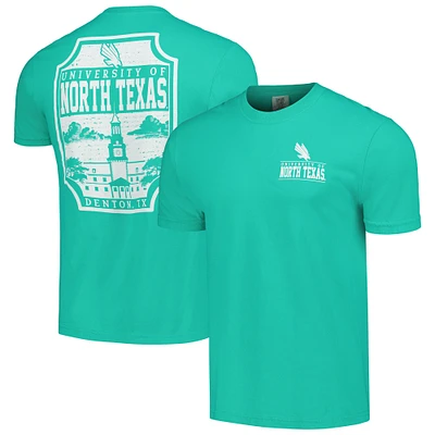 Men's Kelly Green North Texas Mean Logo Campus Icon T-Shirt