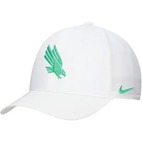 Men's Nike White North Texas Mean Green 2024 Sideline Club Adjustable Hat