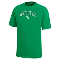 Youth Champion Kelly Green North Texas Mean Arch Over Logo T-Shirt