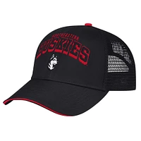 Men's Colosseum Black Northeastern Huskies Wyatt Adjustable Hat