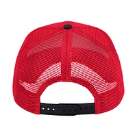 Casquette réglable Colosseum Red Northeastern Huskies Wyatt Primary Team Trucker pour hommes