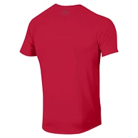 T-shirt Performance rouge Northeastern Huskies Under Armour pour hommes