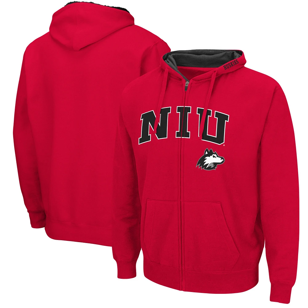 Chandail à capuchon Colosseum Cardinal Northern Illinois Huskies Arch & Logo 3.0 pour homme