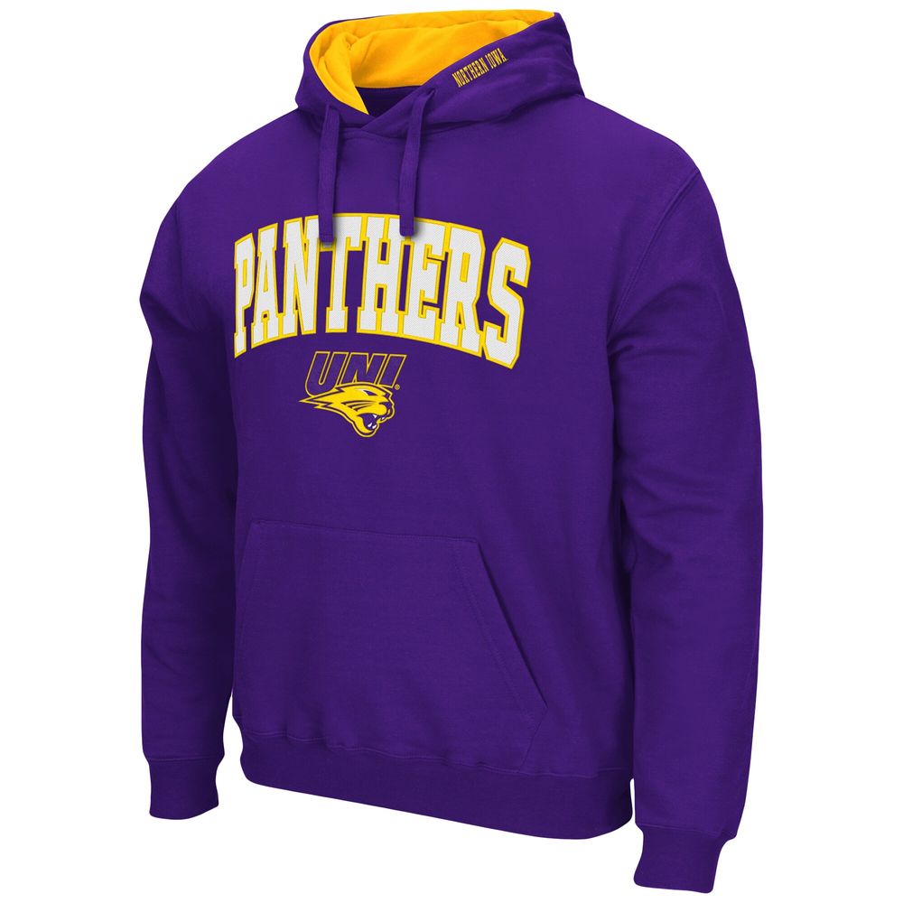 Men's Colosseum Purple Northern Iowa Panthers Arch and Logo Pullover Hoodie