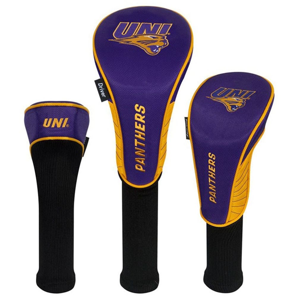 Northern Iowa Panthers Driver Fairway & Hybrid Headcovers Set