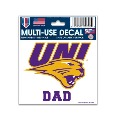 Northern Iowa Panthers WinCraft 3" x 4" Dad Multi-Use Decal