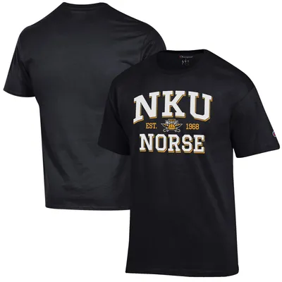 Northern Kentucky University Norse Champion Est. Date Jersey T-Shirt - Black