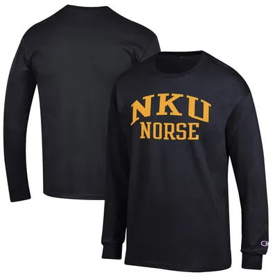 Northern Kentucky University Norse Champion Jersey Long Sleeve T-Shirt - Black