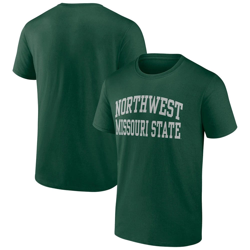 Men's Green Northwest Missouri State Bearcats Arched Wordmark T-Shirt