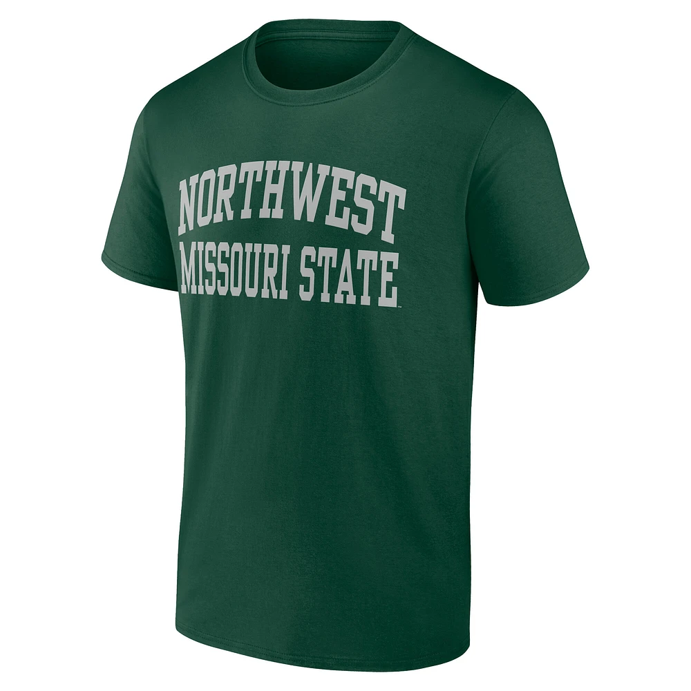 Men's Green Northwest Missouri State Bearcats Arched Wordmark T-Shirt