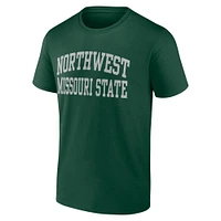 Men's Green Northwest Missouri State Bearcats Arched Wordmark T-Shirt