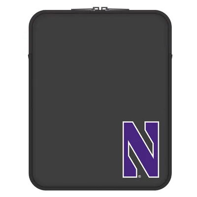Northwestern Wildcats Vertical Soft Sleeve Laptop Case - Black