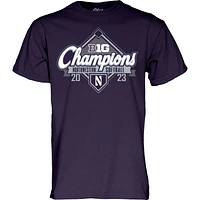 Blue 84 Purple Northwestern Wildcats 2023 Big Ten Softball Champions de la saison régulière T-shirt