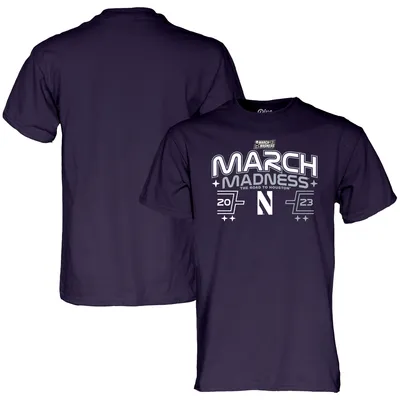 Northwestern Wildcats Blue 84 2023 NCAA Men's Basketball Tournament March Madness T-Shirt - Purple