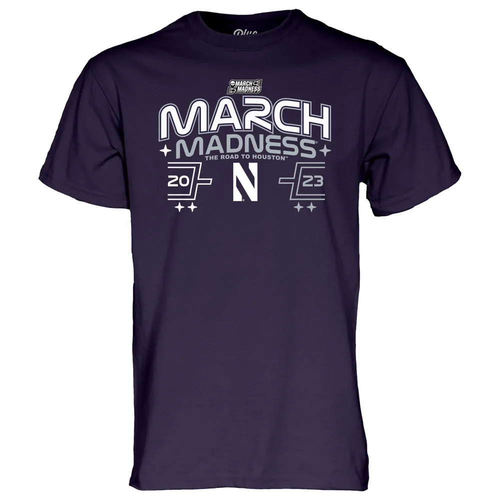 Blue 84 Purple Northwestern Wildcats 2023 NCAA Men's Basketball Tournament March Madness T-Shirt