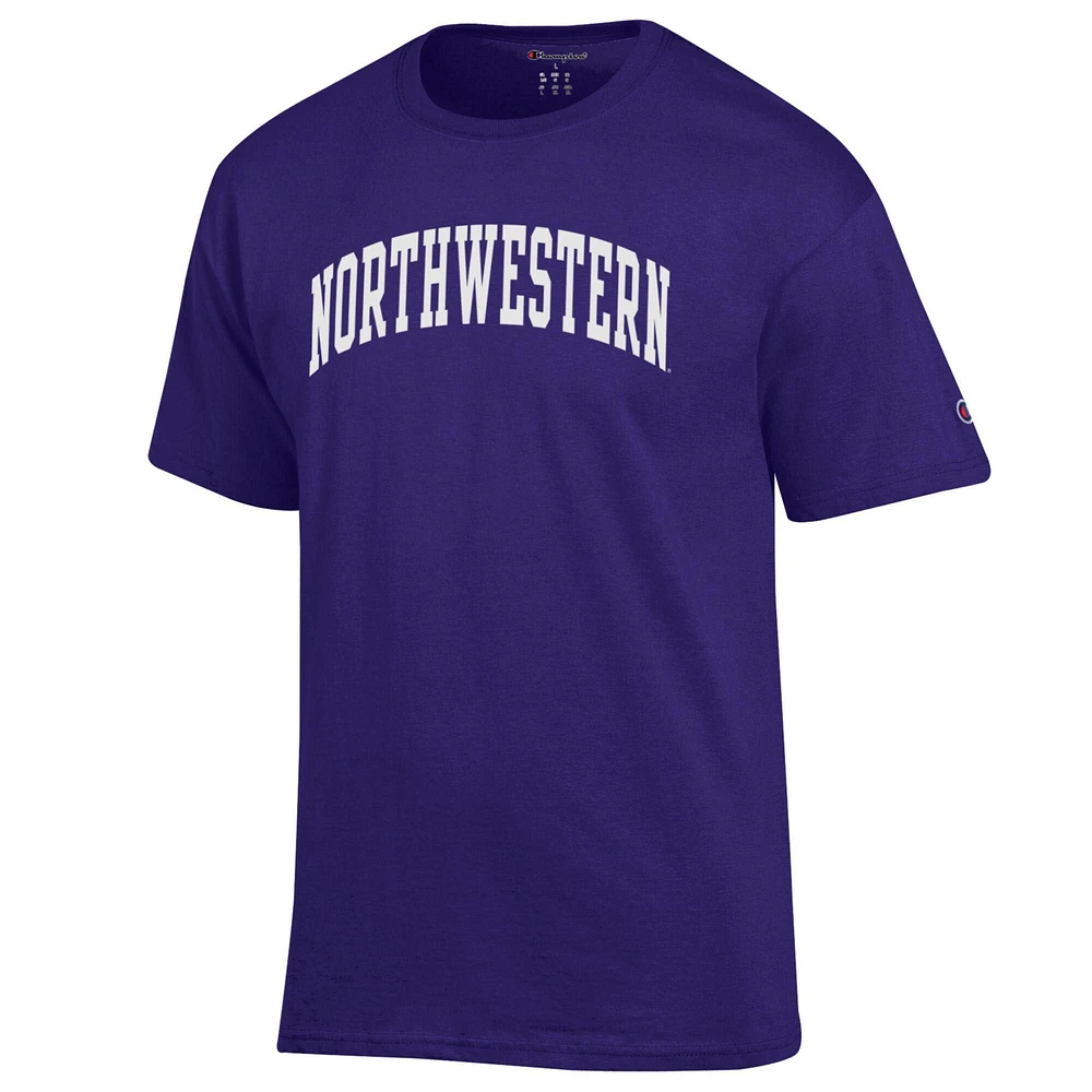 Men's Champion  Purple Northwestern Wildcats Basic Arch T-Shirt