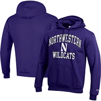 Chandail à capuchon moteur élevé Champion Northwestern Wildcats pour hommes, violet