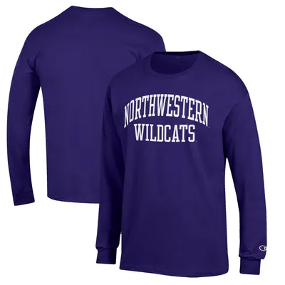 Northwestern Wildcats Champion Jersey Long Sleeve T-Shirt - Purple