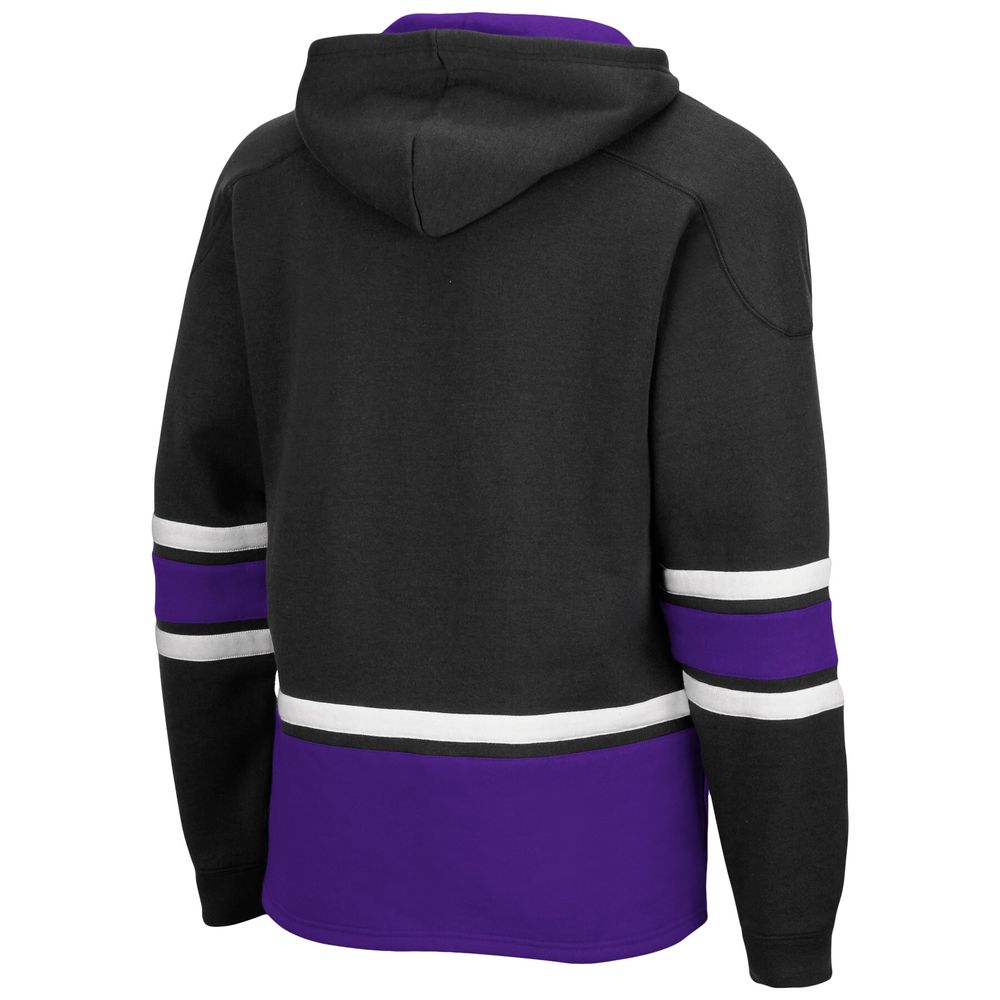 Men's Colosseum Black Northwestern Wildcats Lace Up 3.0 Pullover Hoodie