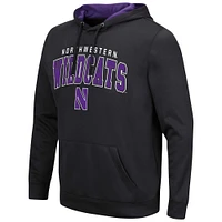 Pull à capuche Colosseum noir Northwestern Wildcats Resistance pour hommes