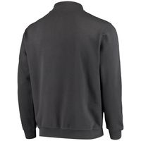 Men's Colosseum Charcoal Northwestern Wildcats Tortugas Logo Quarter-Zip Jacket