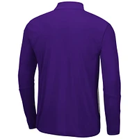 Veste Colosseum pour homme gris chiné/violet Northwestern Wildcats Prospect Quarter-Zip