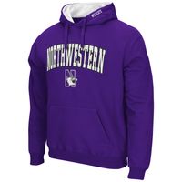 Men's Colosseum Purple Northwestern Wildcats Arch & Logo 3.0 Pullover Hoodie